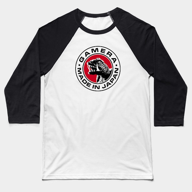 GAMERA 1965 - Made in Japan Baseball T-Shirt by KERZILLA